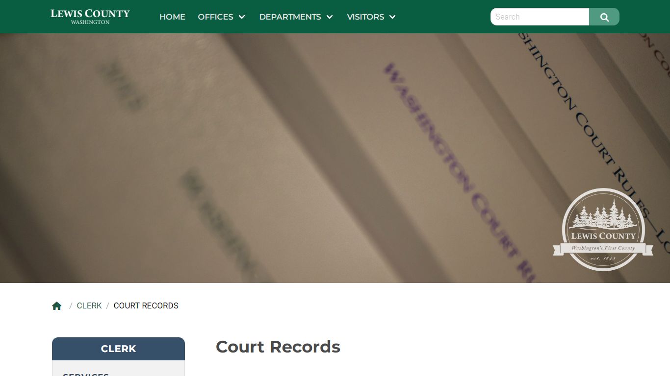 Court Records - Lewis County, Washington