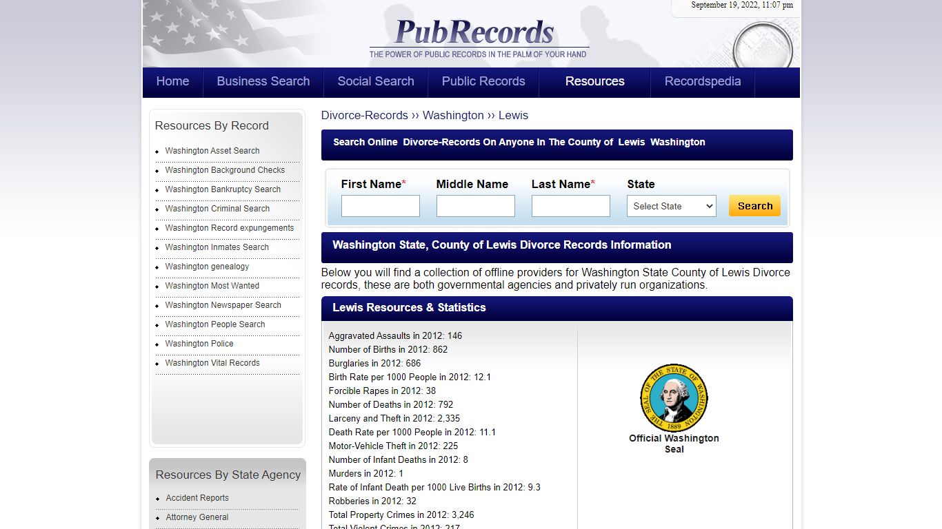 Lewis County, Washington Divorce Records - Pubrecords.com